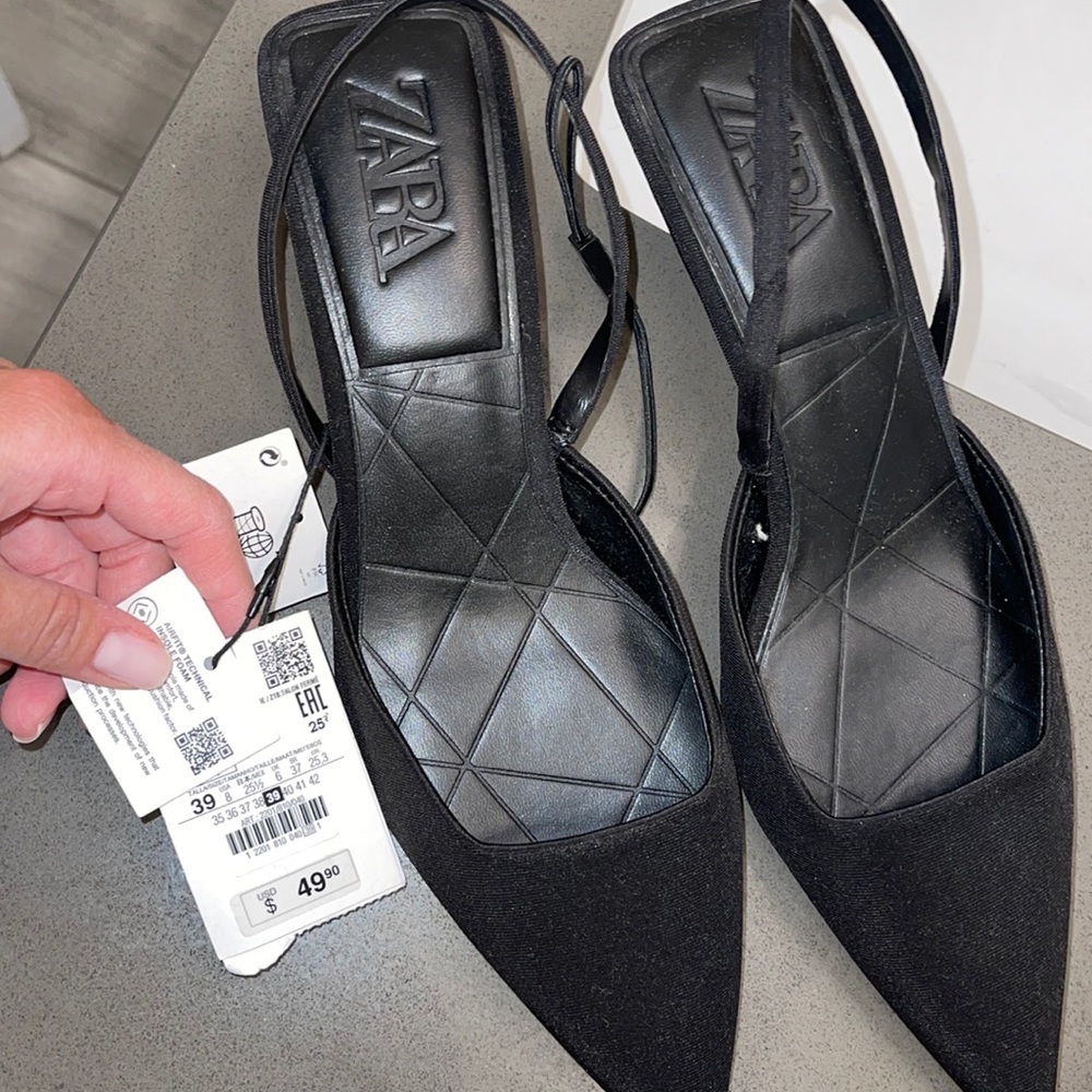 Zara heeled mules